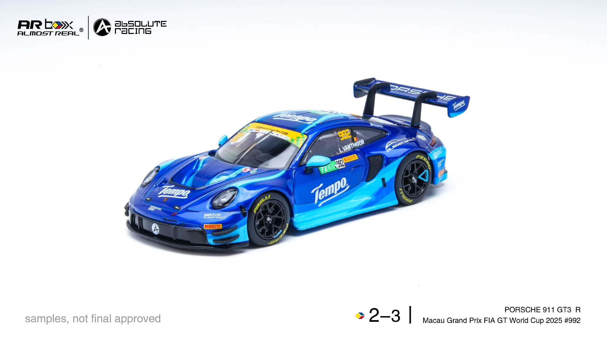 Porsche 911 GT3 R - Macau FIA GT World Cup 2025 #992 